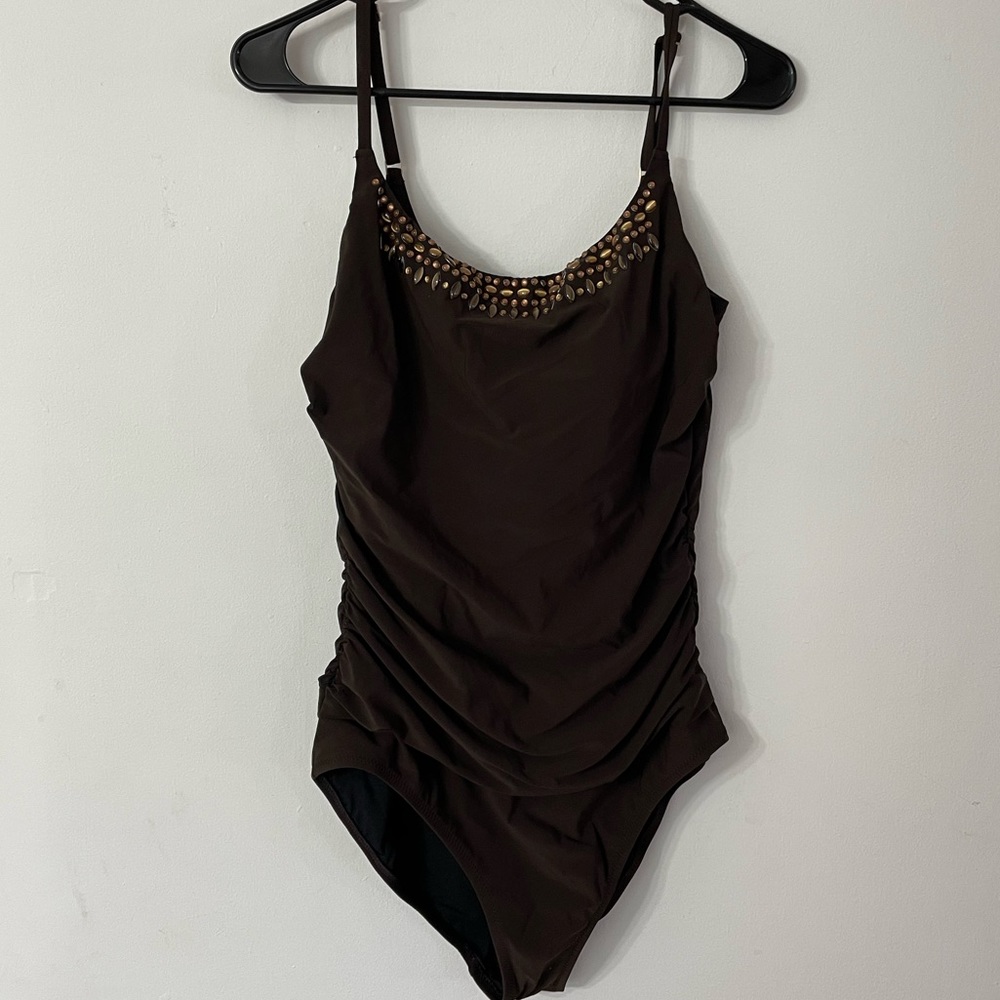 Lands End Size 16 One Piece Swim Suit